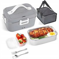 ELEKTRYCZNY PODGRZEWACZ LUNCH BOX POJEMNIK OBIADOWY SAMOCHODOWY 1.8L 12/24V