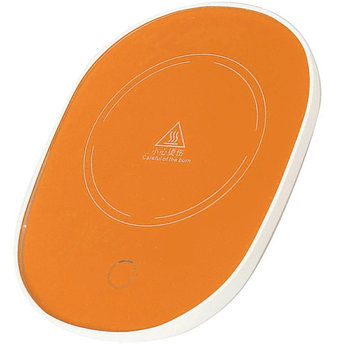 Elektryczny podgrzewacz pod kubek - ciepła kawa przez cały dzień pomarańczowy DA26E - Aptel