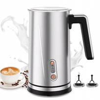 Elektryczny Spieniacz Do Mleka 4W1 300Ml Latte Cappuccino Stal Inox