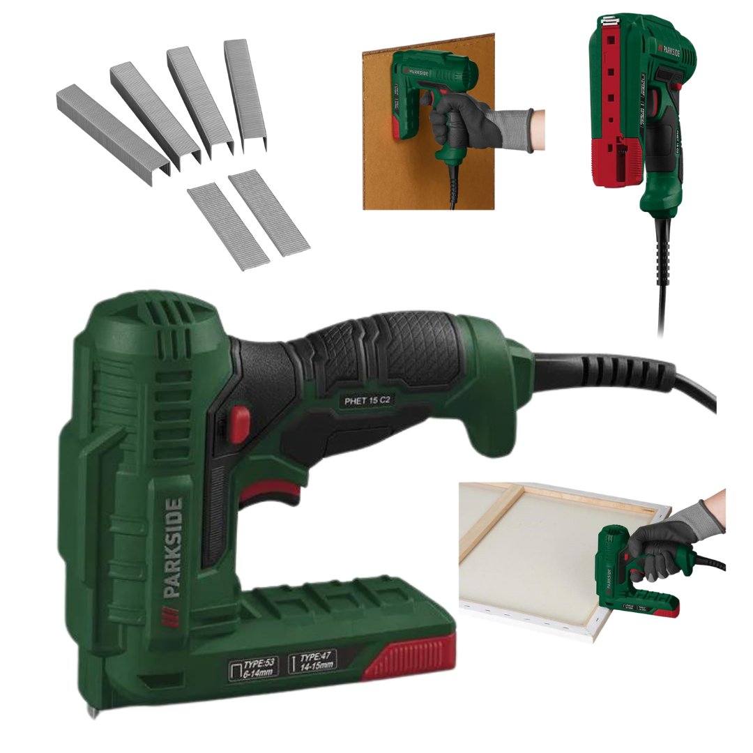 PARKSIDE® AGRAFEUSE-CLOUEUSE ÉLECTRIQUE PHET 15 C2, 70 W EUR 39,99 - FR