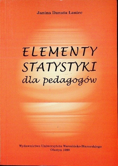 Elementy statystyki dla pedagogów - W opisie | Książka w Empik