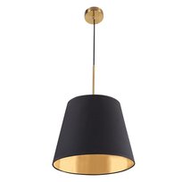 Elena 1xe27 lampa wisząca czarno/złota