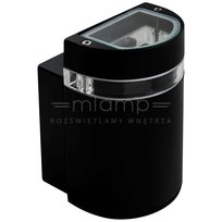 Elewacyjna LAMPA ścienna GILBERT 307835 Polux zewnętrzna OPRAWA półokrągła LED 10W 3000K outdoor IP44 czarna