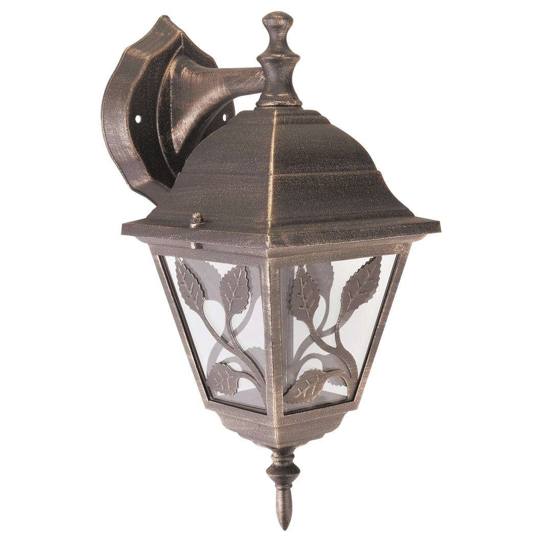 Rabalux Rabalux Złoto Elewacyjna Lampa Ścienna Haga 8244 Klasyczna Oprawa Zewnętrzna Latarenka Outdoor Ip44 Antyczne