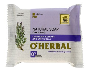 Elfa Pharm, O'Herbal, mydło w kostce z lawendą i białą glinką, 100 g - Elfa Pharm