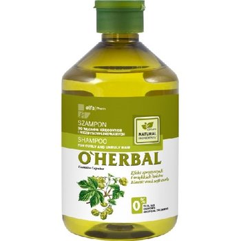 Elfa Pharm, O'Herbal, szampon z chmielem do włosów kręconych i niezdyscyplinowanych, 500 ml - Elfa Pharm