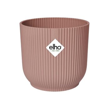 ELHO Vibes Fold Okrągła doniczka na kółkach 35 - Różowy - Ø 35 x H 32 cm - wnętrze - 100% z recyklingu - Elho