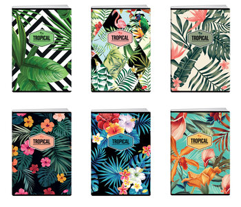 Elisa, zeszyt w kratkę, A4, Tropical, 10 sztuk - Elisa