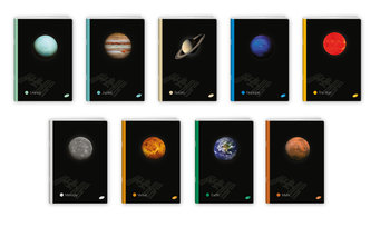 Elisa, zeszyt w linię, A5, Planets, 10 sztuk - Elisa