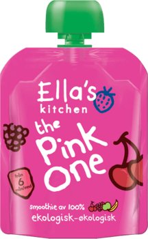 Ella's Kitchen, Mus owocowy czereśnia, Pink One, 5x90 g - Ellas Kitchen