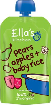 Ellas Kitchen, Deser ryżowy jabłko-gruszka, Bio - Ellas Kitchen