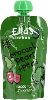 Ellas Kitchen, Puree owocowo-warzywne brokuł, groszek i gruszka ,Bio - Ellas Kitchen