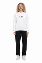 ELLESSE BIAŁA BLUZA Z DZIANINY BAWEŁNIANEJ Z LOGO 38 1I4A ELLESSE