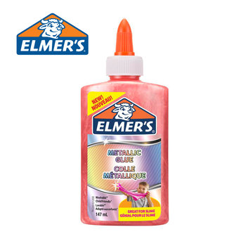 Elmers metaliczny klej PVA, do Slime, różowy, 147 ml, 1 butelka - Elmers