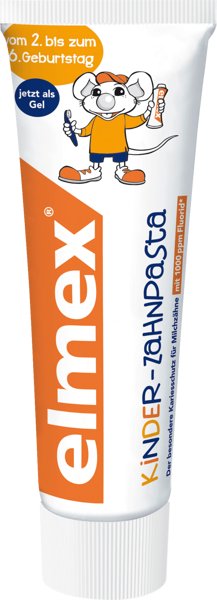 Фото - Зубна паста / ополіскувач Elmex, Kinder, pasta do zębów mlecznych 2-6 lat, 50 ml