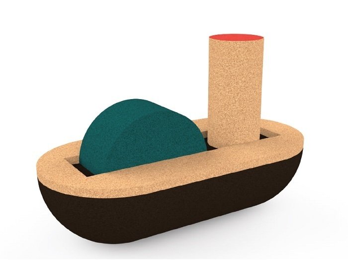 Фото - Іграшка для купання Elou, klocki ekologiczne Tankowiec