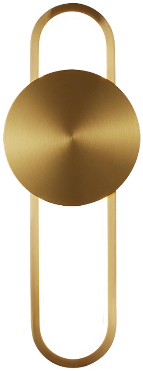 Zdjęcia - Żyrandol / lampa Elyptica - nowoczesna lampa kinkiet złoty 40 cm