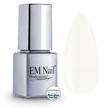 EM Nail, Baza z włóknem szklanym Porcelaine, 6 ml - EM Nail