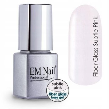 EM Nail, Baza z włóknem szklanym, Subtle Pink, 6ml - EM Nail