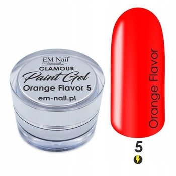 EM Nail, Żel do zdobień, Paint Gel Orange Flavor - EM Nail