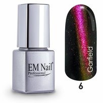 EM nailProfessional, Cat Eye, lakier hybrydowy 6 Garfield, 6 ml