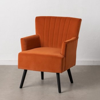 Emaga Fotel 63 x 50 x 83 cm Tkanina syntetyczna Drewno Pomarańczowy - Inny producent