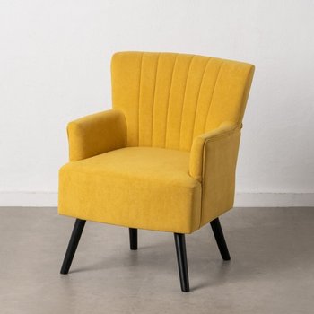 Emaga Fotel 63 x 50 x 83 cm Tkanina syntetyczna Drewno Żółty - Inny producent