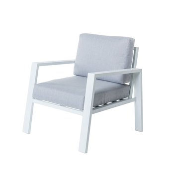 Emaga Fotel ogrodowy Thais 73,20 x 74,80 x 73,30 cm Aluminium Biały - Inny producent