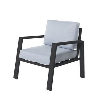 Emaga Fotel ogrodowy Thais 73,20 x 74,80 x 73,30 cm Grafit Aluminium - Inny producent