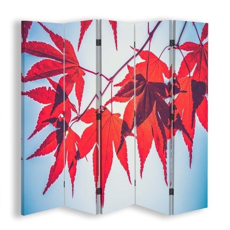 Zdjęcia - Komoda Emaga Parawan dwustronny, Czerwone liście jesienią - 180x170