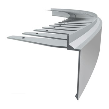Emaga Profil Aluminiowy Balkonowy Łukowy Priamy Flexi 2,5M Szary Ral7035 - Emaga
