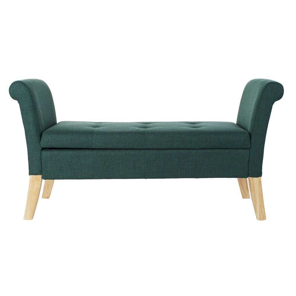 Zdjęcia - Krzesło Emaga Taboret DKD Home Decor Kolor Zielony Poliester Drewno (130 x 44 x 69