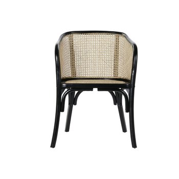 Emaga Záhradná stolička DKD Home Decor Czarny Rattan Drewno wiązu (58 x 55 x 77 cm) - DKD Home Decor