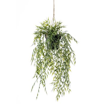 Emerald Sztuczny krzew bambusowy zwisający w doniczce, 50 cm - Emerald