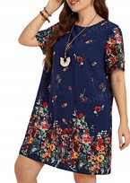 EMERY ROSE PLUS SIZE SUKIENKA GRANATOWA 46 1ŁBD Emery Rose