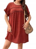 EMERY ROSE SUKIENKA BRĄZOWA PLUS SIZE 46 ŁGG Emery Rose
