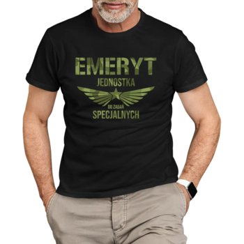 Emeryt jednostka do zadań specjalnych - męska koszulka na prezent dla emeryta - Koszulkowy