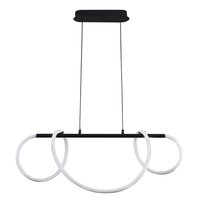 Emma led 38w lampa wisząca czarna 4000k