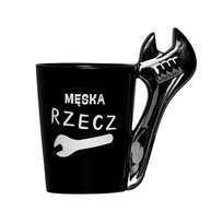 Empik Gifts Kubek majster Męska rzecz 350ml, czarny Empeak