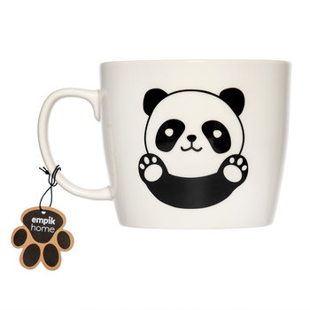 Empik Gifts Kubek porcelanowy Panda 1000 ml, biały - Empik