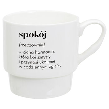 Empik Gifts – Kubek porcelanowy „Spokój” 330 ml - Empik
