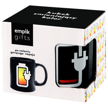 Empik Gifts, Kubek Zmieniający Kolor, Bateria, Czarny, 330 ml - Empik