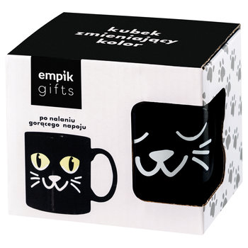 Empik Gifts, Kubek Zmieniający Kolor, Kot, Czarny, 330 ml - Empik