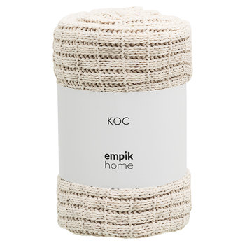 Empik Home, Koc, beżowy, 127 x 178 cm - Empik