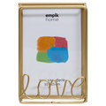 Empik Home – Ramka na zdjęcie LOVE, złota, 10 × 15 cm&nbsp;-&nbsp;Empik