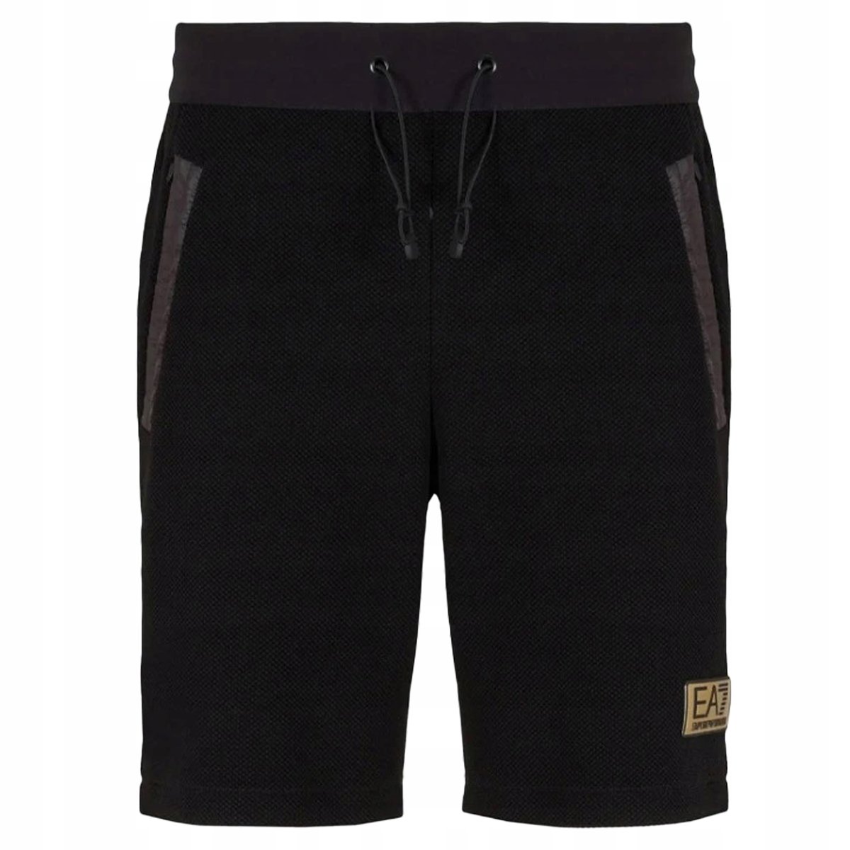 ARMANI Emporio Armani EA7 Dres Czarne Męskie Spodenki Bawełniane Szorty Logo Emporio Armani EA7 Dres Czarne Męskie Spodenki Bawełniane Szorty Logo r.XL