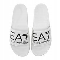 Emporio Armani EA7 Klapki Basenowe Męskie Białe Duże Logo Ładne r.42