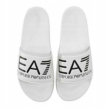 Emporio Armani EA7 Klapki Basenowe Męskie Białe Duże Logo Ładne r.44 - Emporio Armani