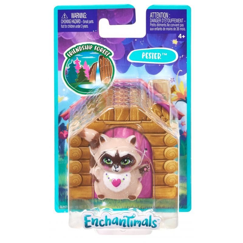 Zdjęcia - Figurka / zabawka transformująca Mattel Enchantimals, figurka zwierzątka Szop Pester 