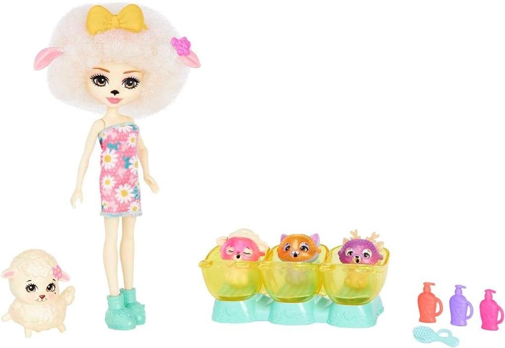 Zdjęcia - Lalka Mattel Enchantimals, , Baby Best Friends, Owieczka, Hnw98 